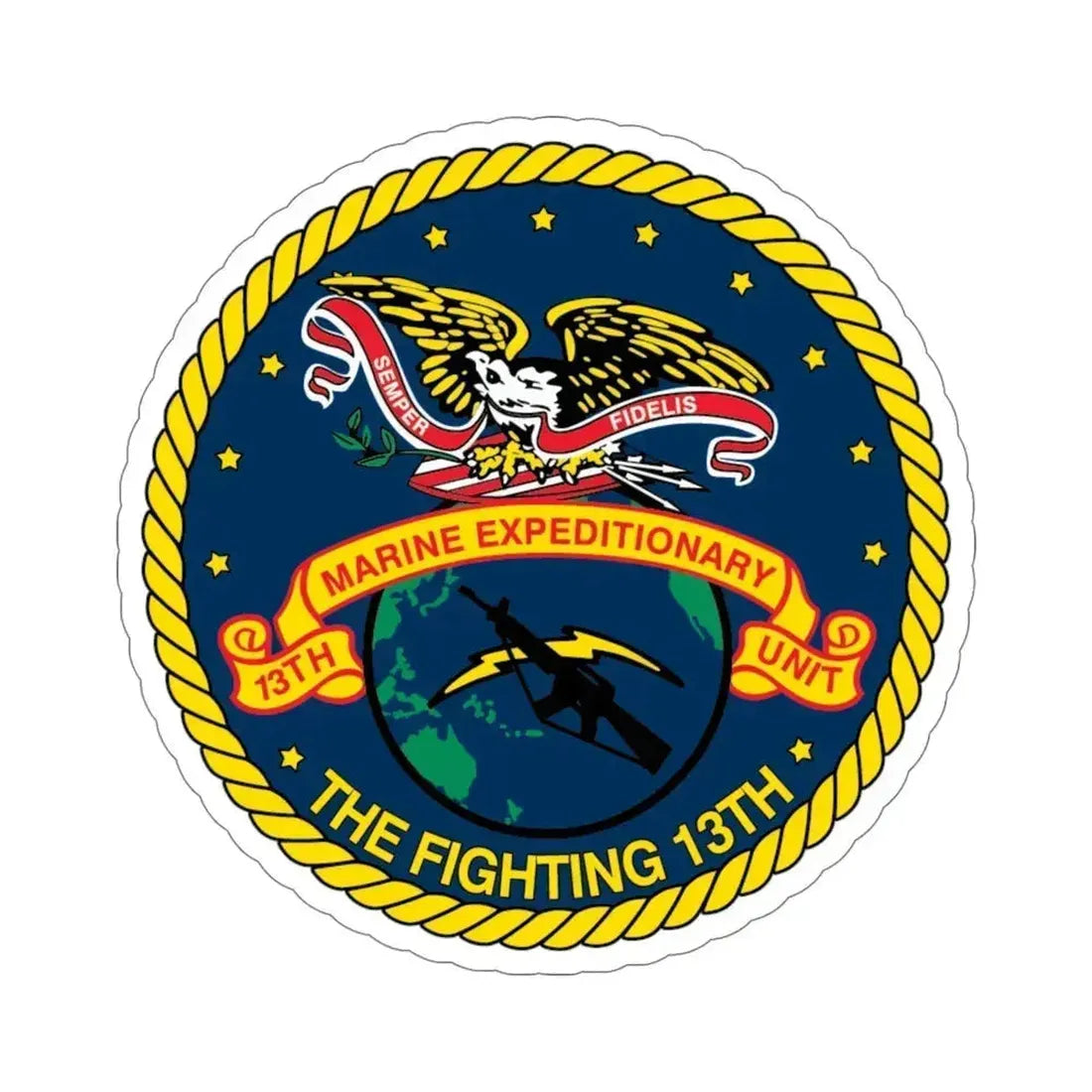 13th Marine Command Element 13th MEU (USMC) STICKER Vinyl Die-Cut Decal 6 Inch - The Sticker Space