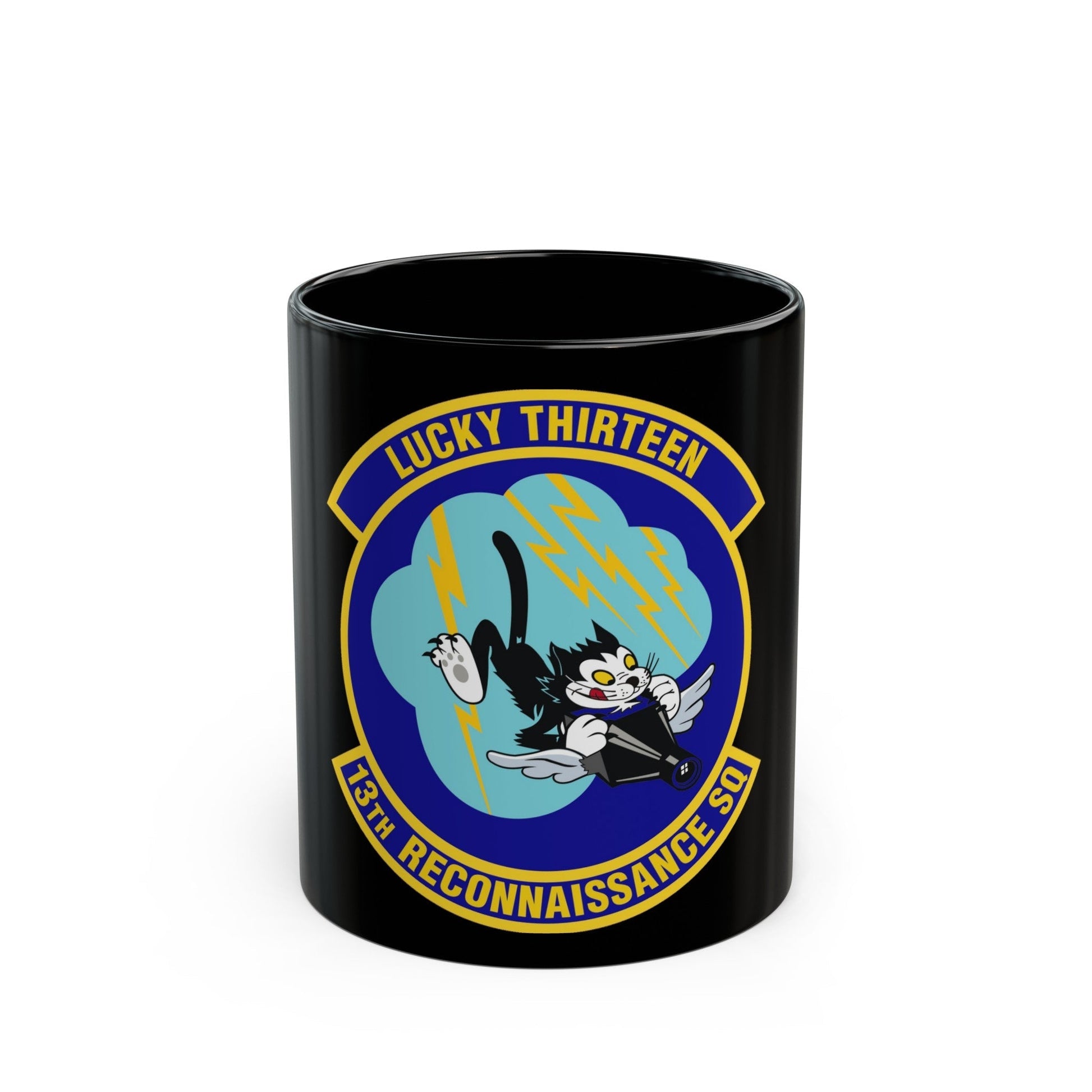 13th Reconnaissance Squadron (U.S. Air Force) Black Coffee Mug-11oz-The Sticker Space