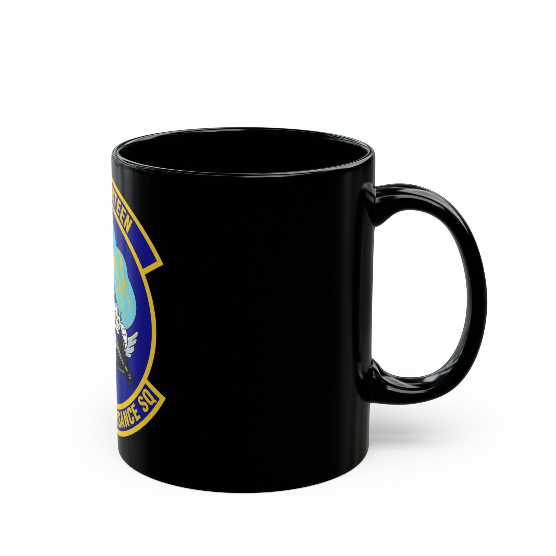 13th Reconnaissance Squadron (U.S. Air Force) Black Coffee Mug-The Sticker Space