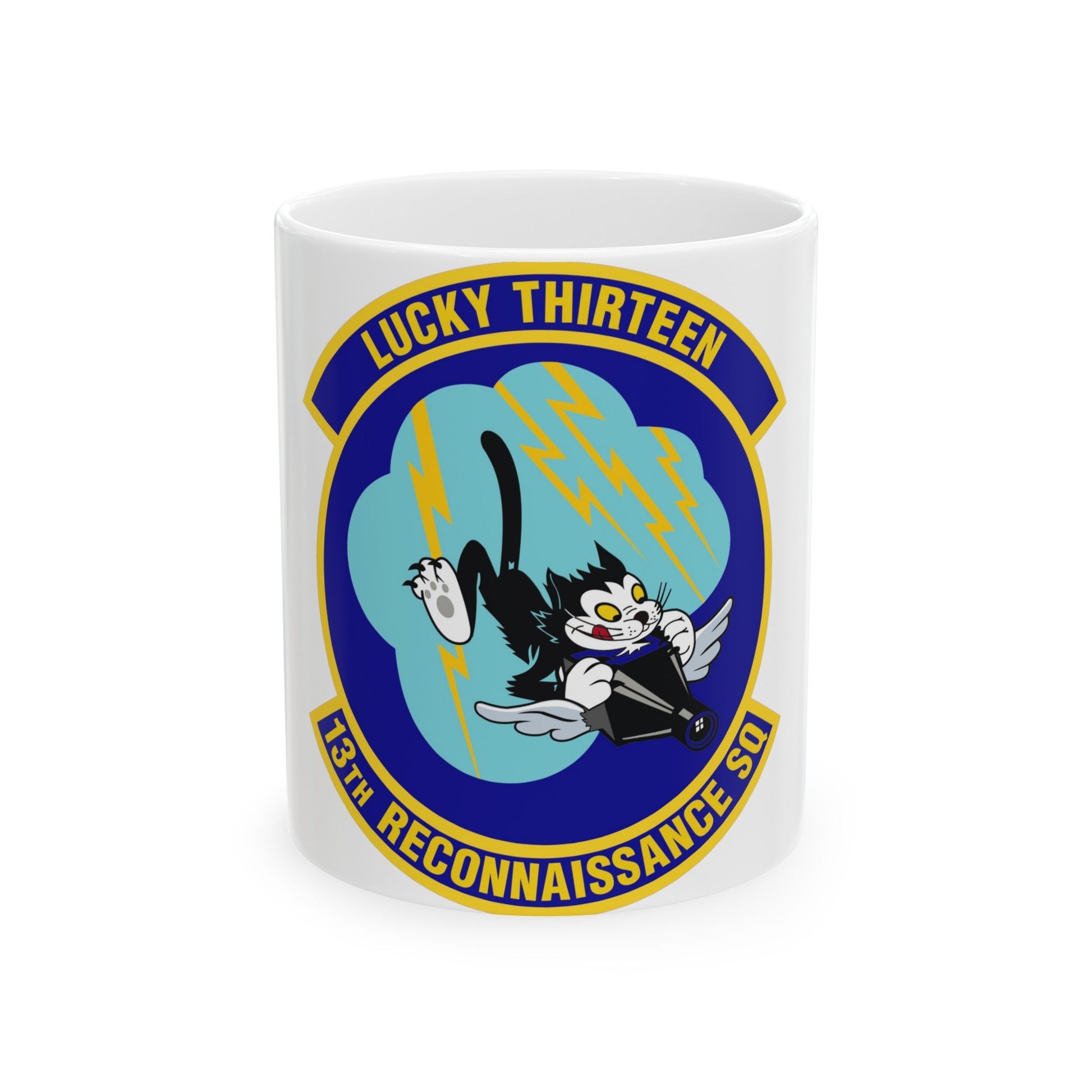 13th Reconnaissance Squadron (U.S. Air Force) White Coffee Mug-11oz-The Sticker Space