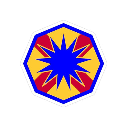 13th Sustainment Command Expeditionary (U.S. Army) REVERSE PRINT Transparent Die-Cut STICKER 2 Inch Die-Cut Transparent - The Sticker Space