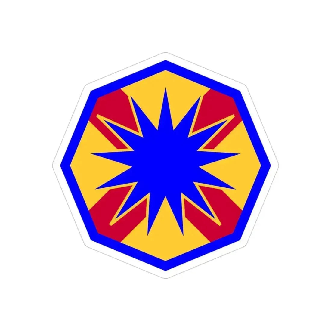 13th Sustainment Command Expeditionary (U.S. Army) REVERSE PRINT Transparent Die-Cut STICKER 3 Inch Die-Cut Transparent - The Sticker Space