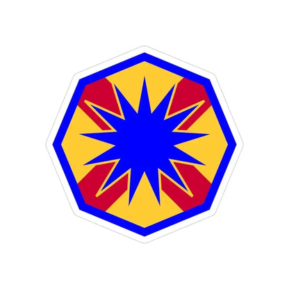 13th Sustainment Command Expeditionary (U.S. Army) REVERSE PRINT Transparent Die-Cut STICKER 3 Inch Die-Cut Transparent - The Sticker Space