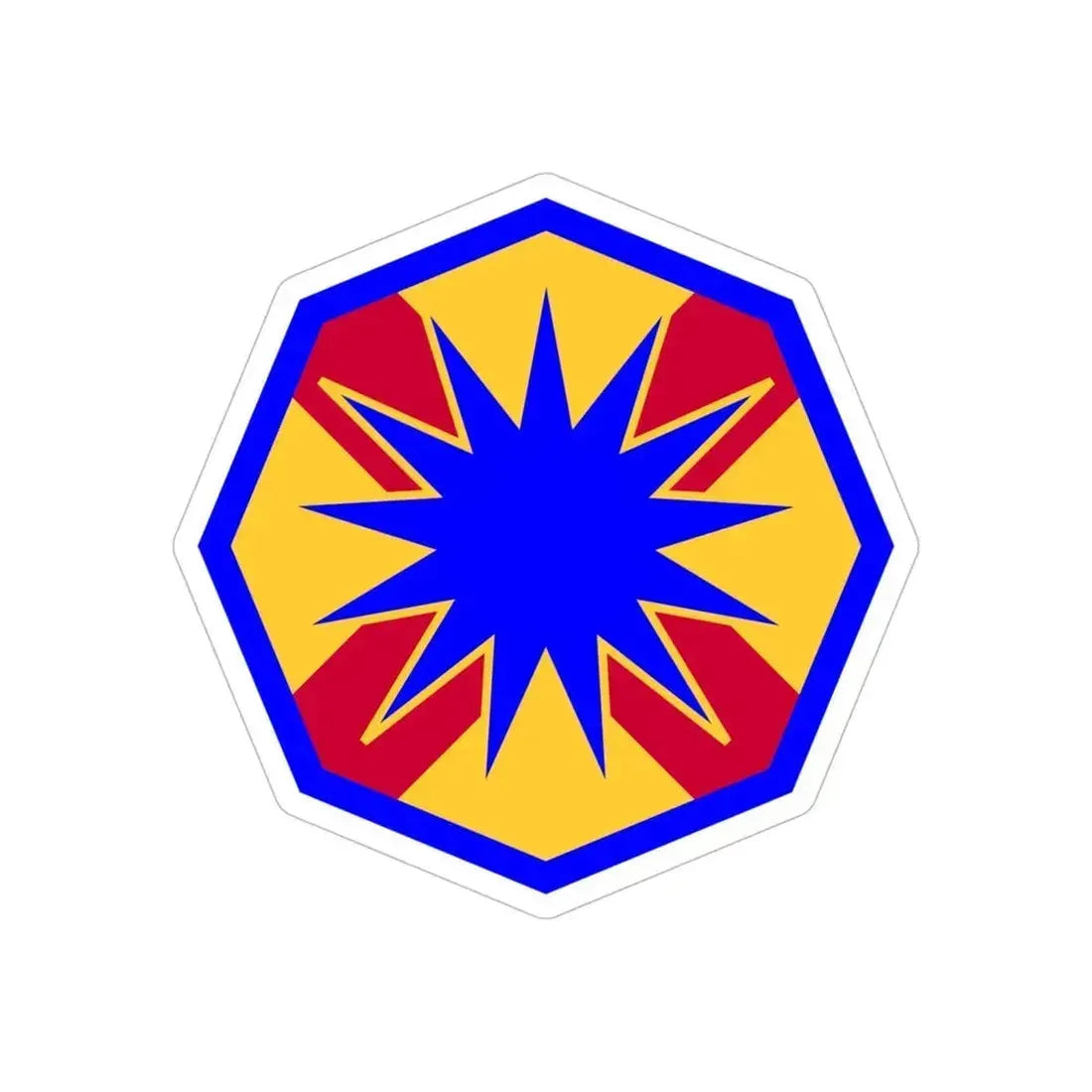 13th Sustainment Command Expeditionary (U.S. Army) REVERSE PRINT Transparent Die-Cut STICKER 6 Inch Die-Cut Transparent - The Sticker Space