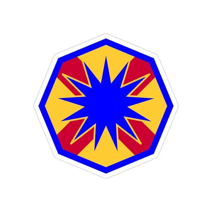 13th Sustainment Command Expeditionary (U.S. Army) REVERSE PRINT Transparent Die-Cut STICKER 6 Inch Die-Cut Transparent - The Sticker Space