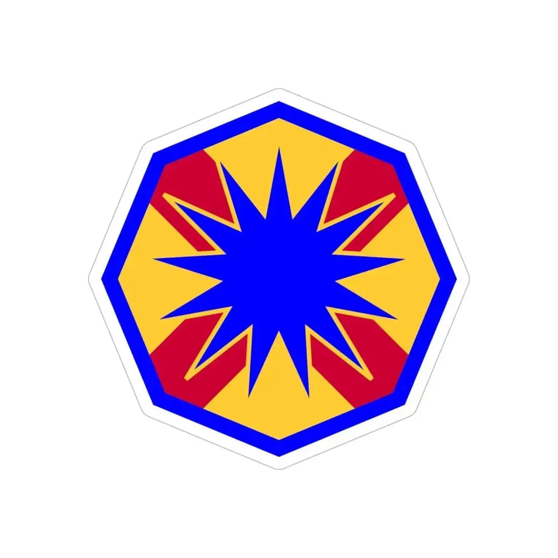 13th Sustainment Command Expeditionary (U.S. Army) REVERSE PRINT Transparent Die-Cut STICKER - The Sticker Space