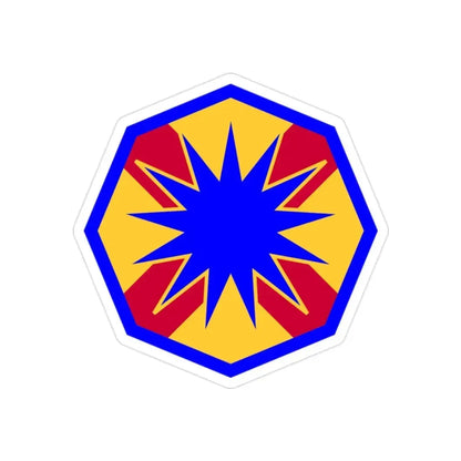 13th Sustainment Command Expeditionary (U.S. Army) REVERSE PRINT Transparent Die-Cut STICKER - The Sticker Space