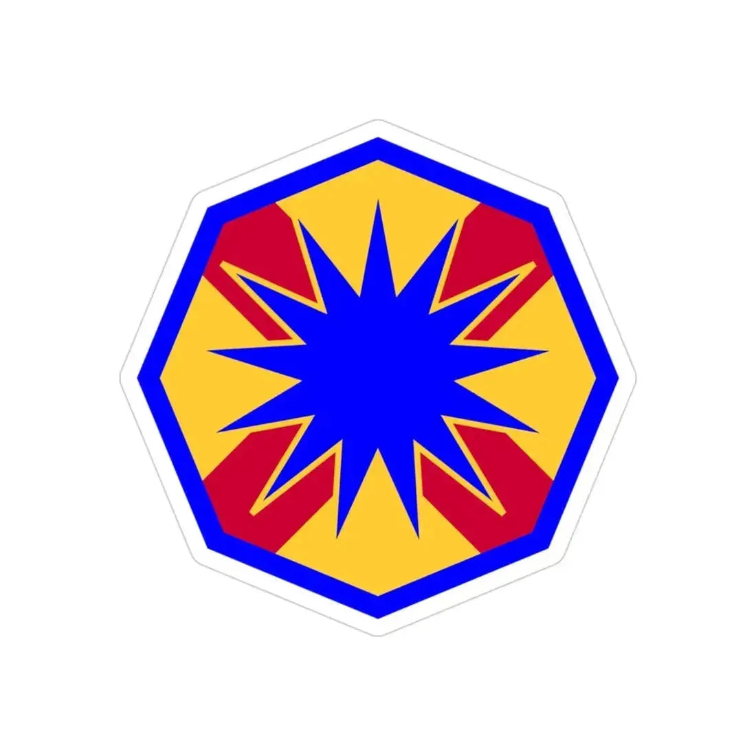 13th Sustainment Command Expeditionary (U.S. Army) REVERSE PRINT Transparent Die-Cut STICKER - The Sticker Space