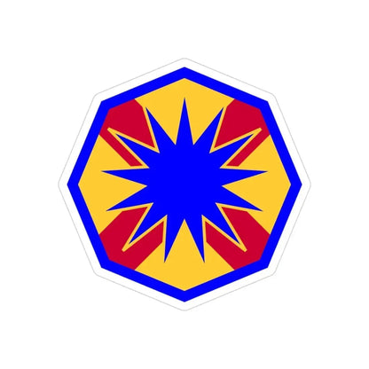 13th Sustainment Command Expeditionary (U.S. Army) REVERSE PRINT Transparent Die-Cut STICKER - The Sticker Space