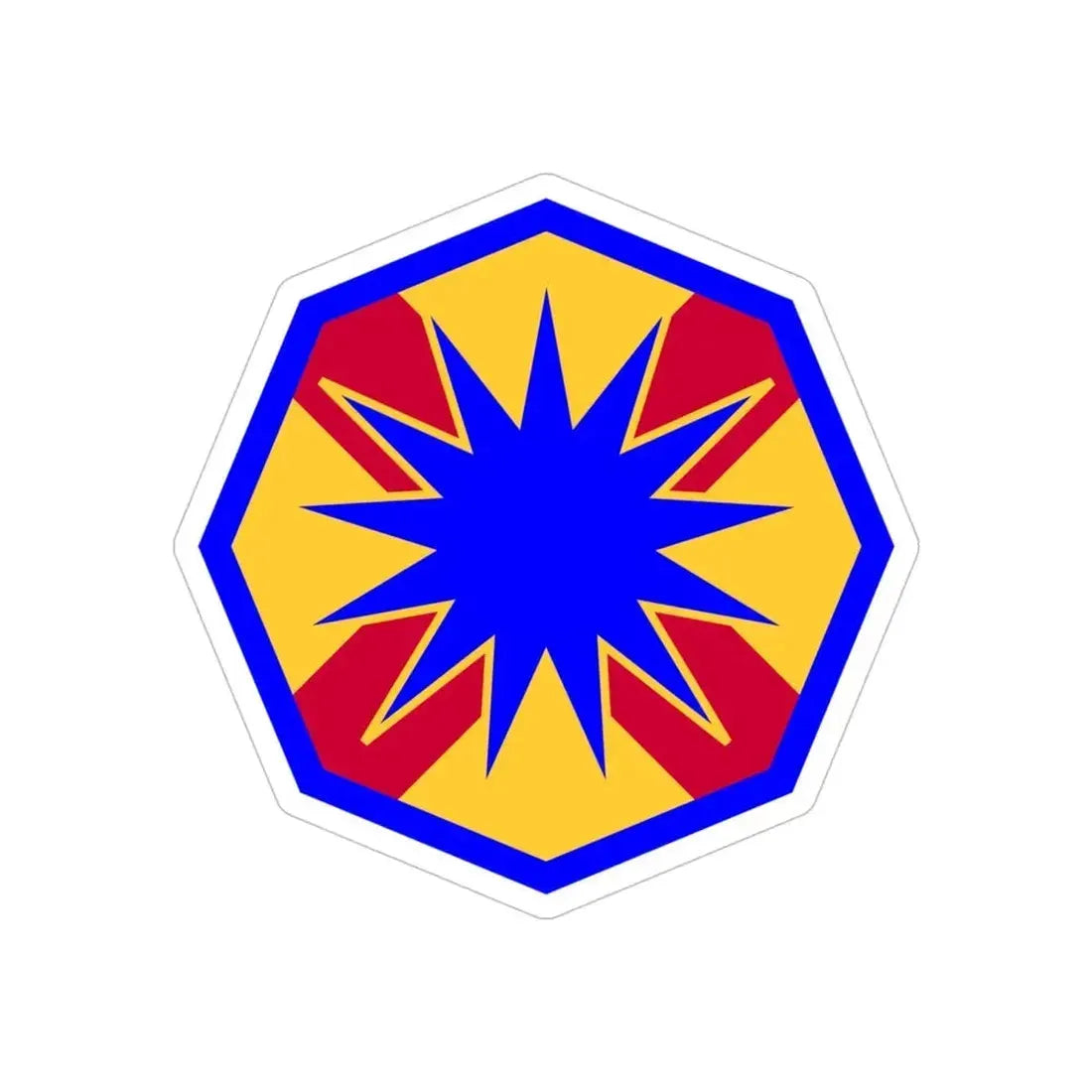 13th Sustainment Command Expeditionary (U.S. Army) REVERSE PRINT Transparent Die-Cut STICKER - The Sticker Space