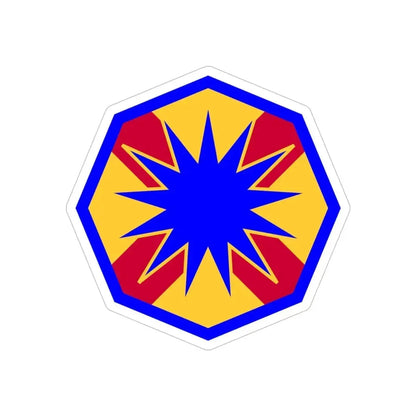 13th Sustainment Command Expeditionary (U.S. Army) REVERSE PRINT Transparent Die-Cut STICKER - The Sticker Space