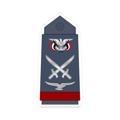 13.YAF MG (Yemen) (Military Rank) STICKER Vinyl Kiss-Cut Decal 3 Inch White - The Sticker Space