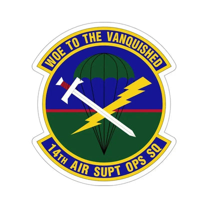 14 Air Support Operations Squadron ACC (U.S. Air Force) STICKER Vinyl Die-Cut Decal 4 Inch - The Sticker Space
