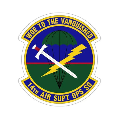 14 Air Support Operations Squadron ACC (U.S. Air Force) STICKER Vinyl Die-Cut Decal 6 Inch - The Sticker Space