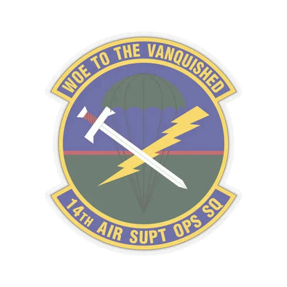 14 Air Support Operations Squadron ACC (U.S. Air Force) STICKER Vinyl Kiss-Cut Decal 6 Inch Transparent - The Sticker Space