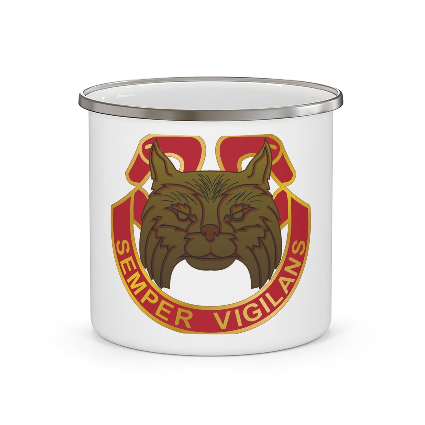 14 Antiaircraft Artillery Gun Battalion (U.S. Army) 12oz Enamel Mug-12oz-The Sticker Space