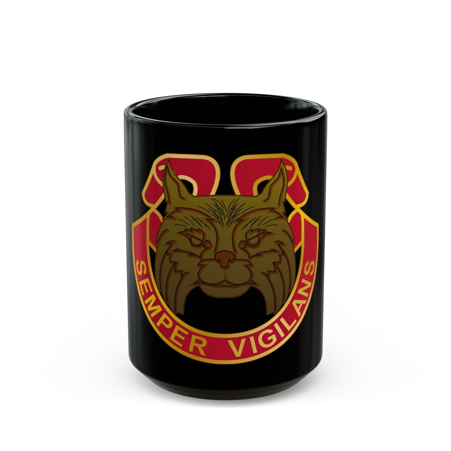 14 Antiaircraft Artillery Gun Battalion (U.S. Army) Black Coffee Mug-15oz-The Sticker Space