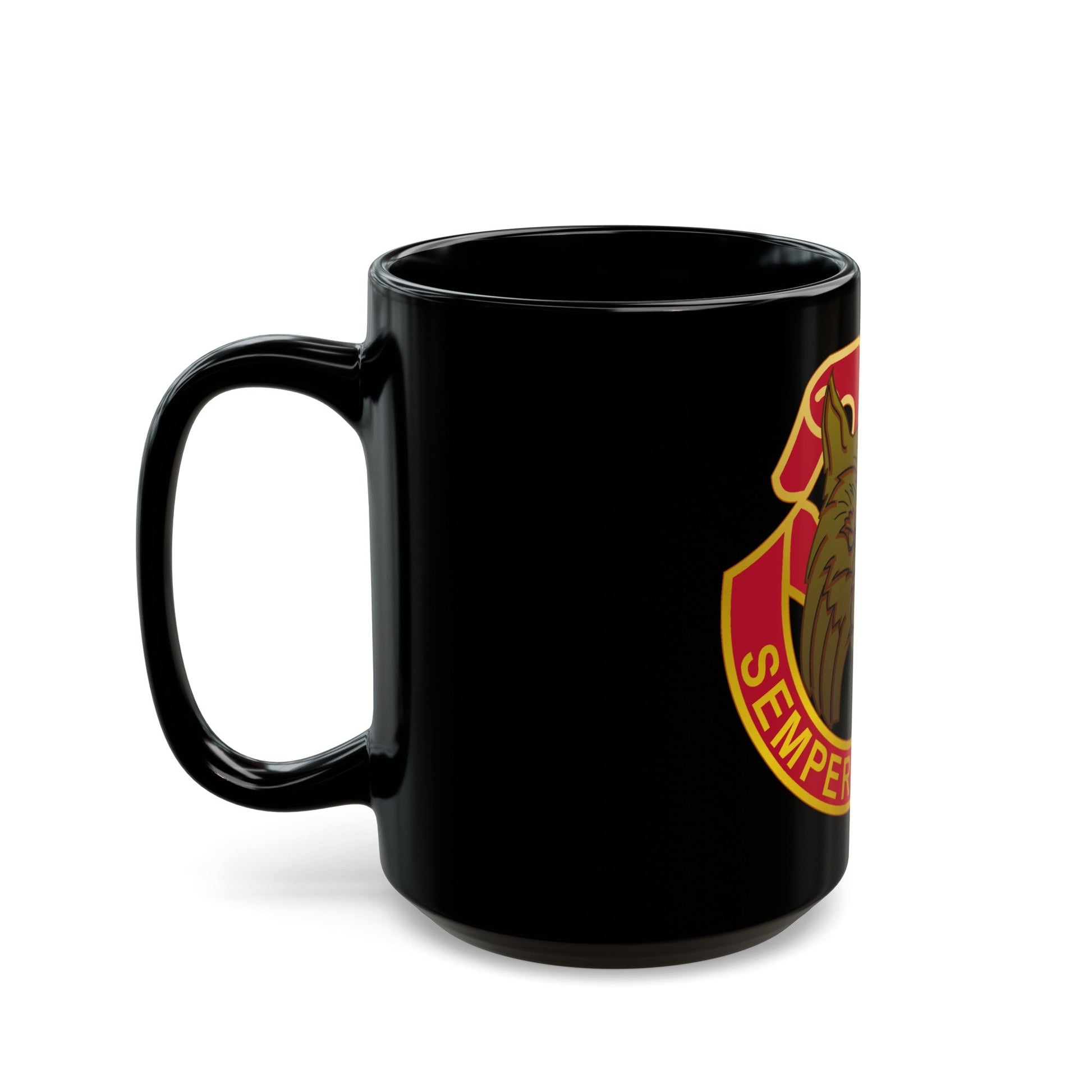 14 Antiaircraft Artillery Gun Battalion (U.S. Army) Black Coffee Mug-The Sticker Space