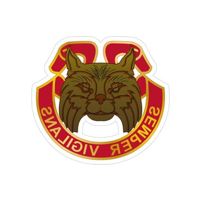 14 Antiaircraft Artillery Gun Battalion (U.S. Army) REVERSE PRINT Transparent STICKER-3" × 3"-The Sticker Space