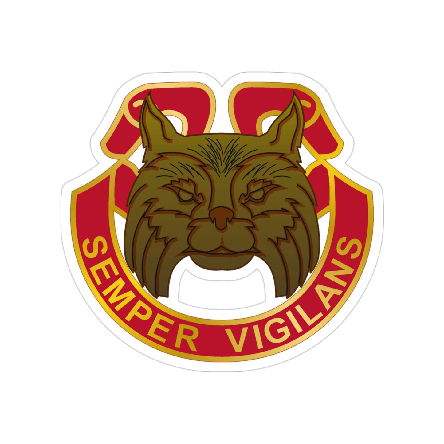 14 Antiaircraft Artillery Gun Battalion (U.S. Army) Transparent STICKER Die-Cut Vinyl Decal-3 Inch-The Sticker Space