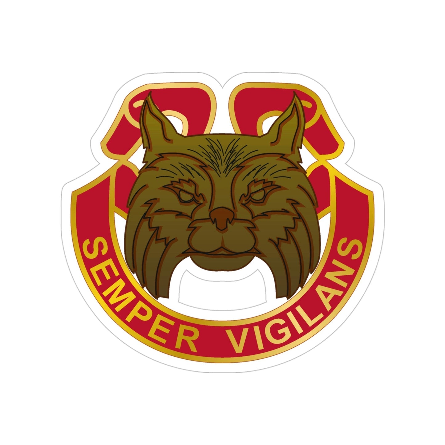 14 Antiaircraft Artillery Gun Battalion (U.S. Army) Transparent STICKER Die-Cut Vinyl Decal-4 Inch-The Sticker Space