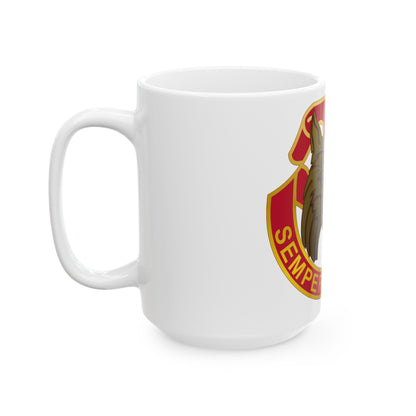 14 Antiaircraft Artillery Gun Battalion (U.S. Army) White Coffee Mug-The Sticker Space