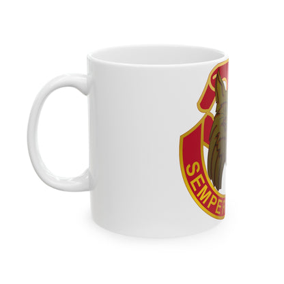 14 Antiaircraft Artillery Gun Battalion (U.S. Army) White Coffee Mug-The Sticker Space