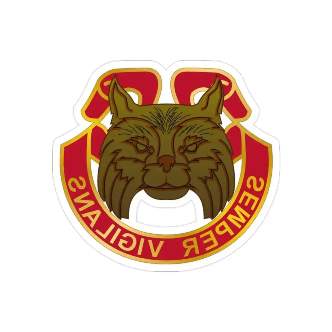14 Antiaircraft Artillery Gun Battalion (U.S. Army) REVERSE PRINT Transparent Die-Cut STICKER 2 Inch Die-Cut Transparent - The Sticker Space