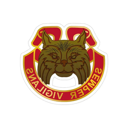 14 Antiaircraft Artillery Gun Battalion (U.S. Army) REVERSE PRINT Transparent Die-Cut STICKER 5 Inch Die-Cut Transparent - The Sticker Space