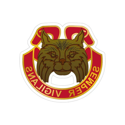 14 Antiaircraft Artillery Gun Battalion (U.S. Army) REVERSE PRINT Transparent Die-Cut STICKER 6 Inch Die-Cut Transparent - The Sticker Space