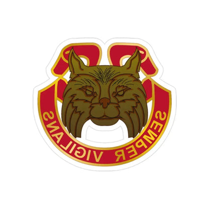 14 Antiaircraft Artillery Gun Battalion (U.S. Army) REVERSE PRINT Transparent Die-Cut STICKER - The Sticker Space