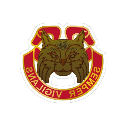 14 Antiaircraft Artillery Gun Battalion (U.S. Army) REVERSE PRINT Transparent Die-Cut STICKER - The Sticker Space