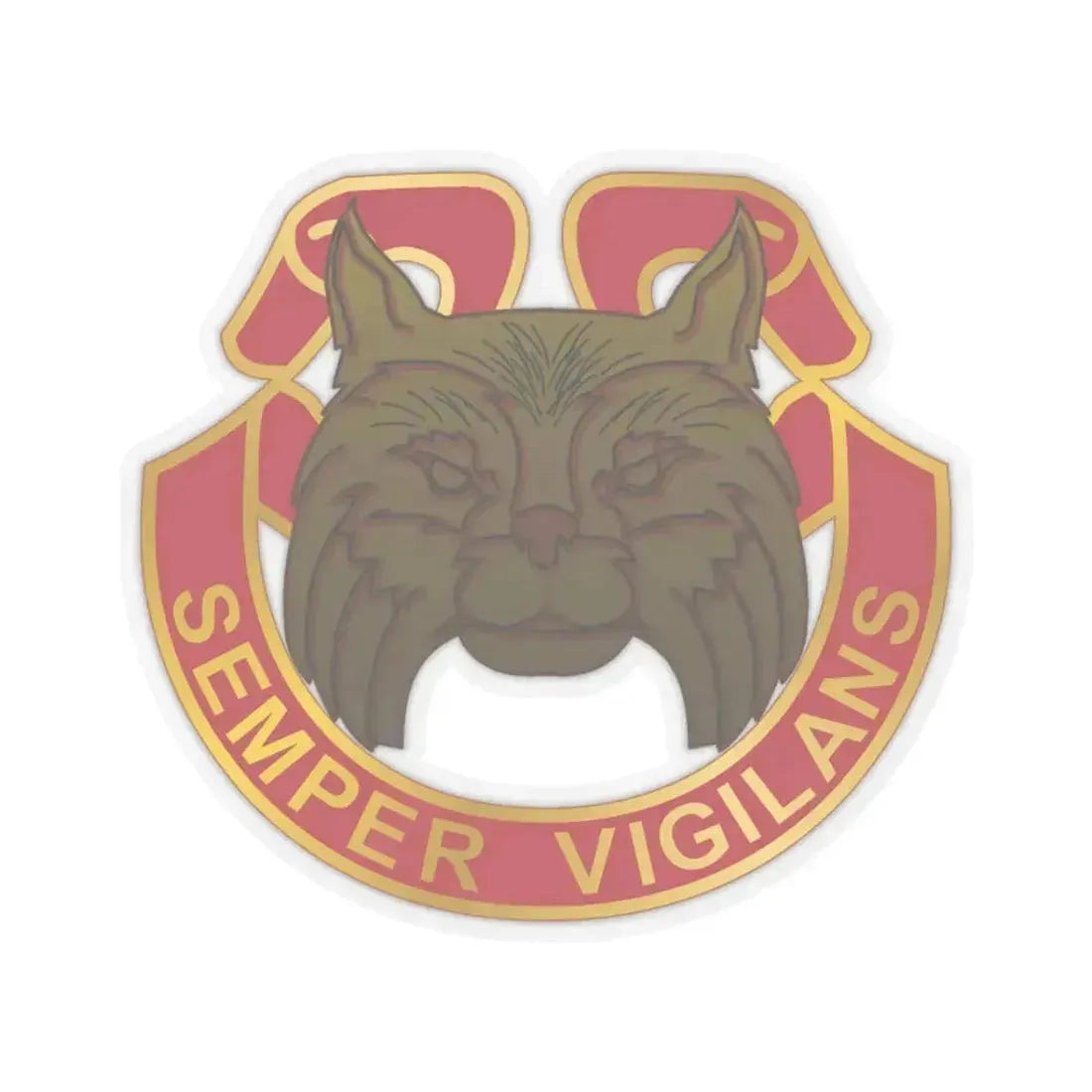 14 Antiaircraft Artillery Gun Battalion (U.S. Army) STICKER Vinyl Kiss-Cut Decal 3 Inch Transparent - The Sticker Space