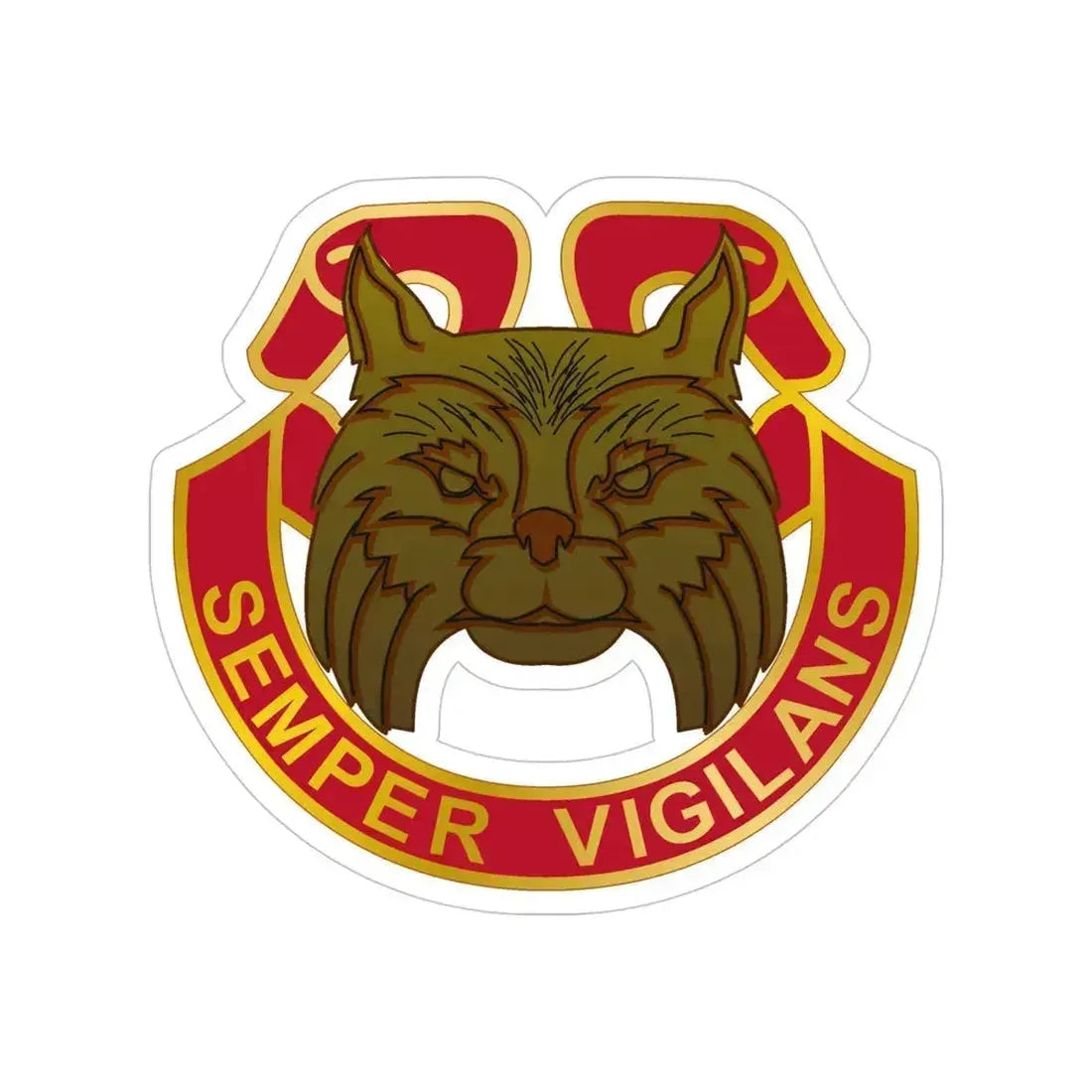 14 Antiaircraft Artillery Gun Battalion (U.S. Army) Transparent STICKER Die-Cut Vinyl Decal 5 Inch - The Sticker Space