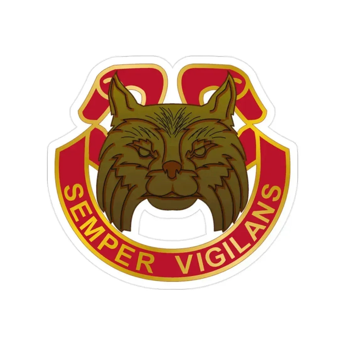 14 Antiaircraft Artillery Gun Battalion (U.S. Army) Transparent STICKER Die-Cut Vinyl Decal - The Sticker Space