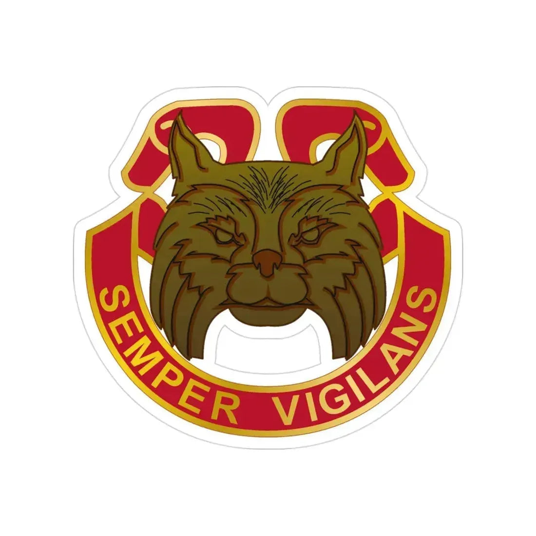 14 Antiaircraft Artillery Gun Battalion (U.S. Army) Transparent STICKER Die-Cut Vinyl Decal - The Sticker Space