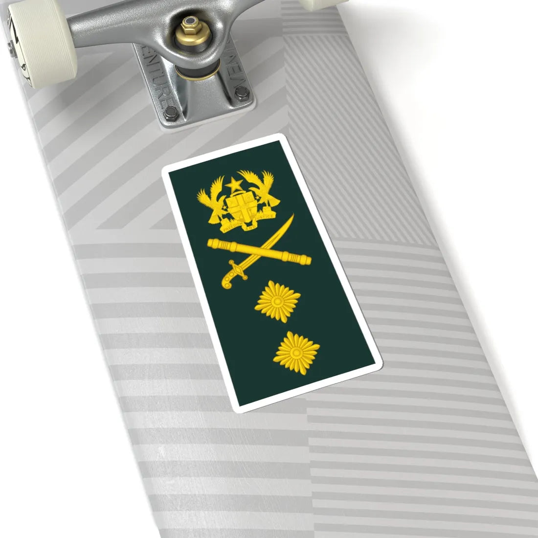 14 Ghana Army MG (Ghana) (Military Rank) STICKER Vinyl Kiss-Cut Decal - The Sticker Space