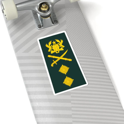 14 Ghana Army MG (Ghana) (Military Rank) STICKER Vinyl Kiss-Cut Decal - The Sticker Space