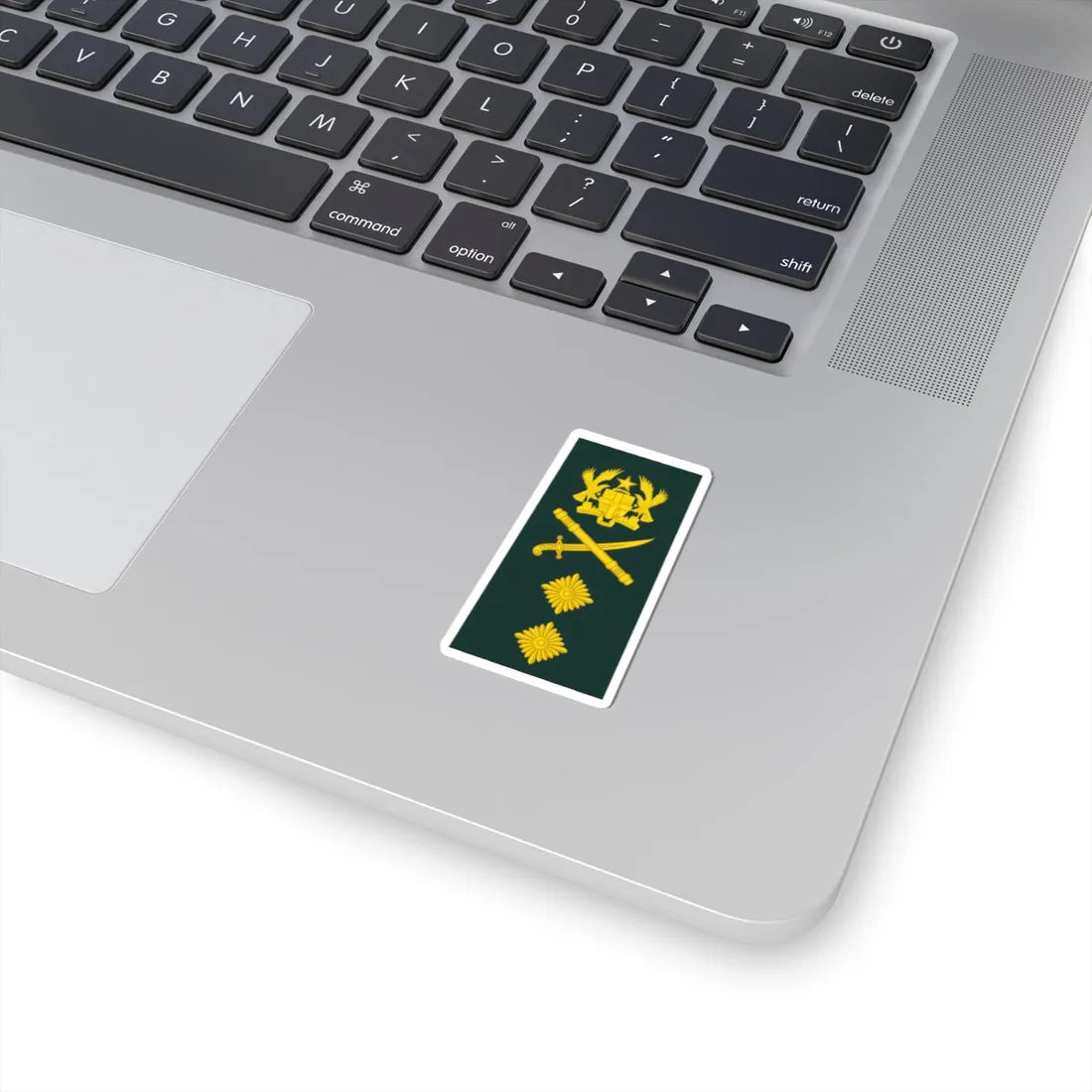 14 Ghana Army MG (Ghana) (Military Rank) STICKER Vinyl Kiss-Cut Decal - The Sticker Space