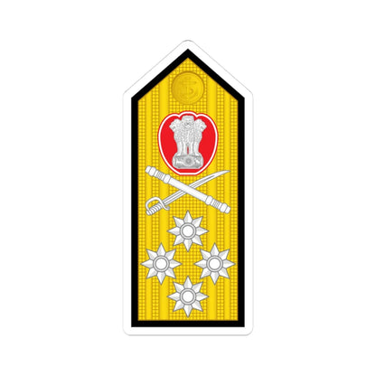 14 Indian Navy ADM (India) (Military Rank) STICKER Vinyl Kiss-Cut Decal 3 Inch White - The Sticker Space