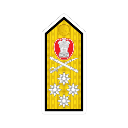 14 Indian Navy ADM (India) (Military Rank) STICKER Vinyl Kiss-Cut Decal 6 Inch White - The Sticker Space
