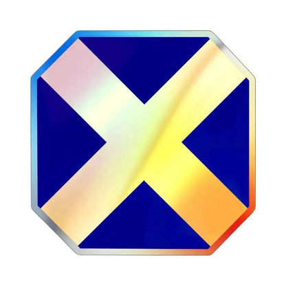 14 Infantry Division (U.S. Army) Holographic STICKER Die-Cut Vinyl Decal 4 Inch Holographic - The Sticker Space