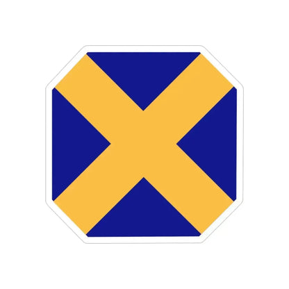 14 Infantry Division (U.S. Army) REVERSE PRINT Transparent Die-Cut STICKER 3 Inch Die-Cut Transparent - The Sticker Space