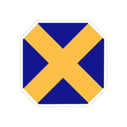 14 Infantry Division (U.S. Army) REVERSE PRINT Transparent Die-Cut STICKER - The Sticker Space