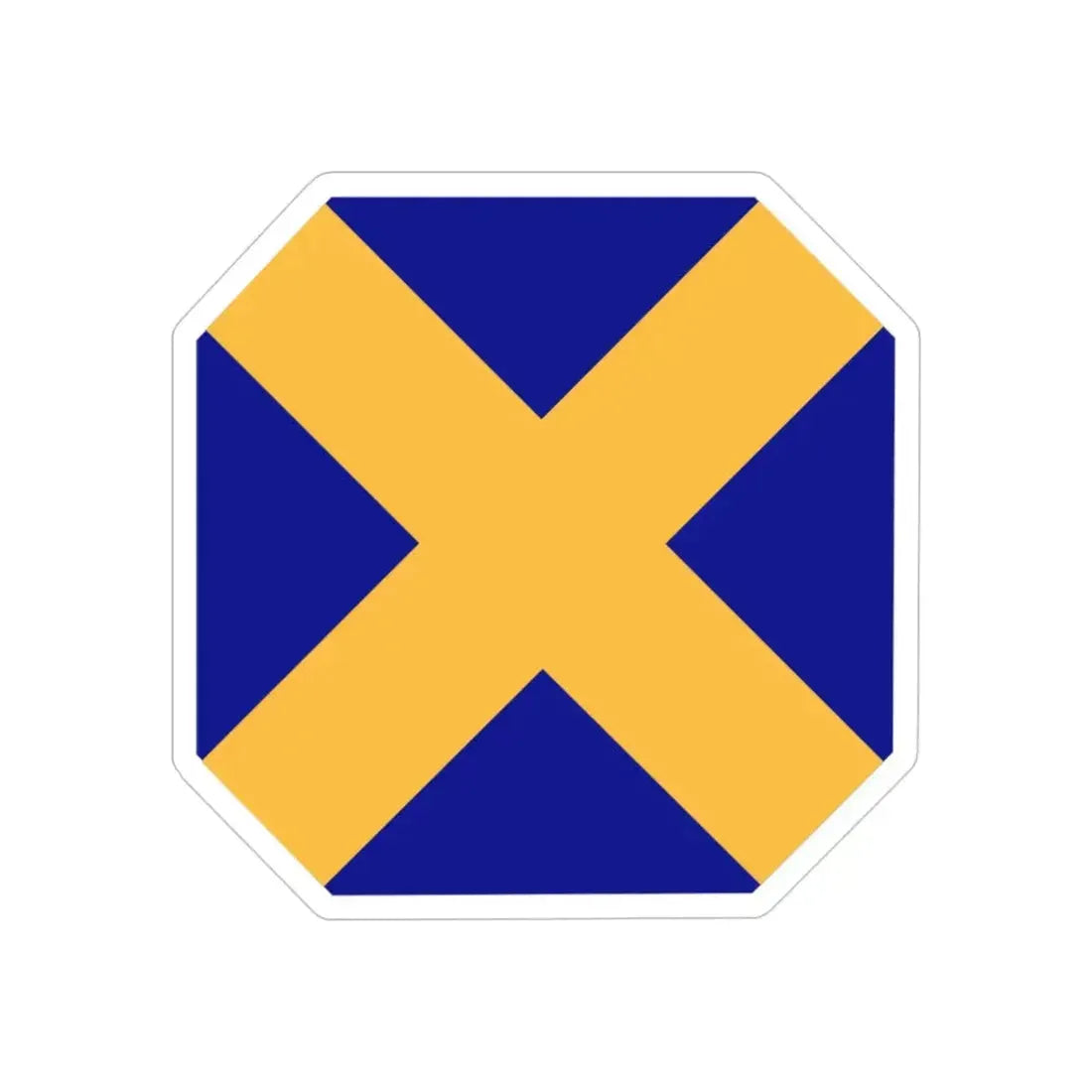 14 Infantry Division (U.S. Army) REVERSE PRINT Transparent Die-Cut STICKER - The Sticker Space