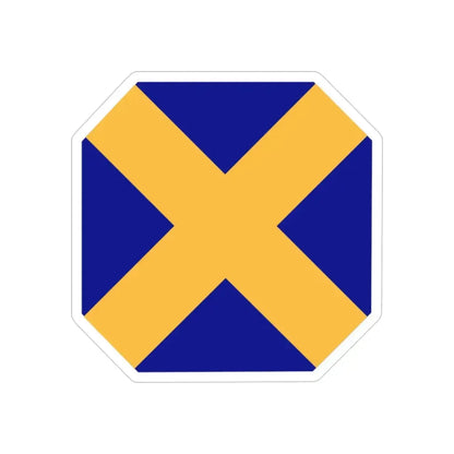 14 Infantry Division (U.S. Army) REVERSE PRINT Transparent Die-Cut STICKER - The Sticker Space