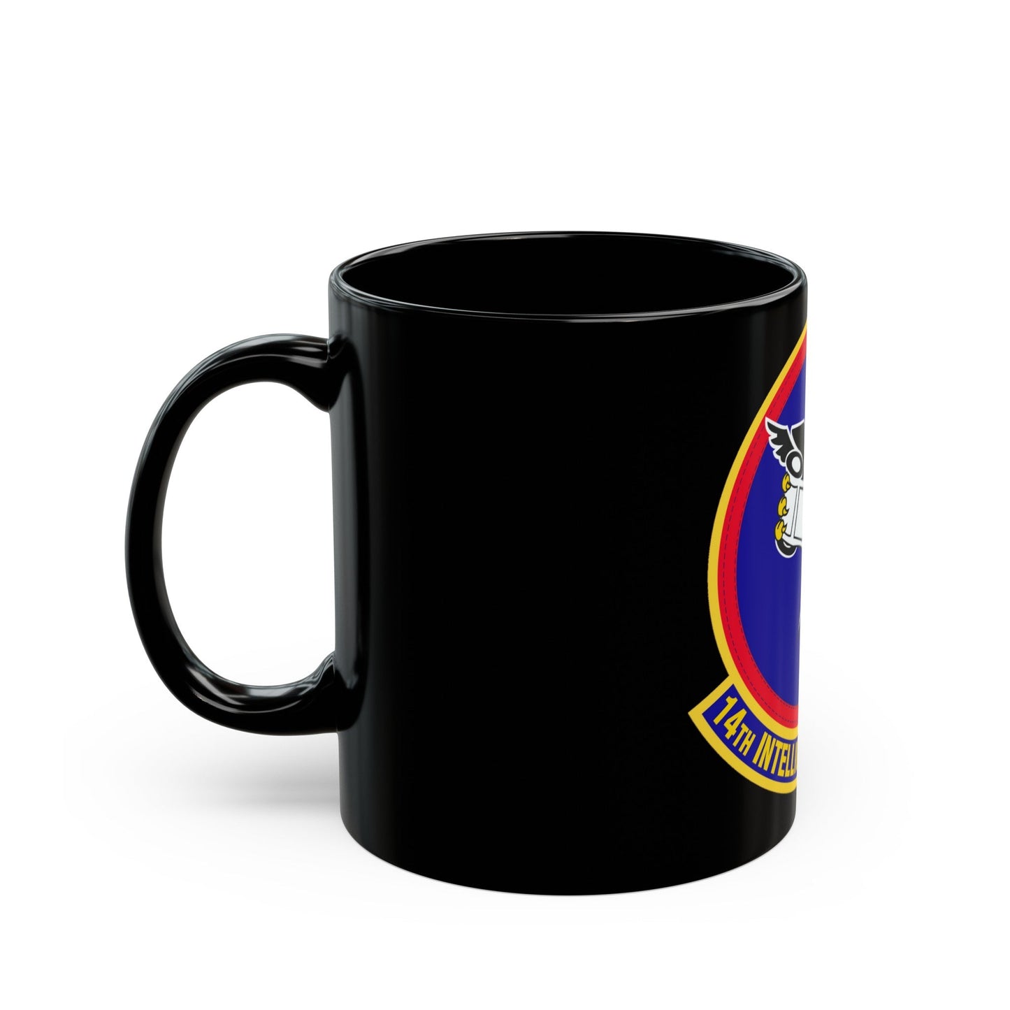 14 Intelligence Squadron AFRC (U.S. Air Force) Black Coffee Mug-The Sticker Space