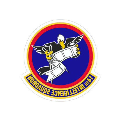 14 Intelligence Squadron AFRC (U.S. Air Force) REVERSE PRINT Transparent STICKER-6" × 6"-The Sticker Space