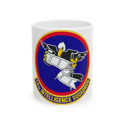 14 Intelligence Squadron AFRC (U.S. Air Force) White Coffee Mug-11oz-The Sticker Space
