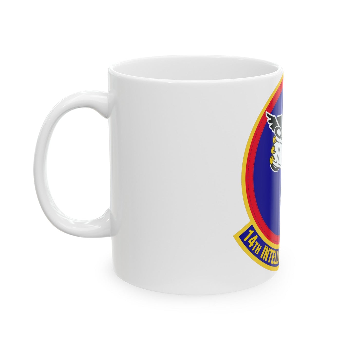 14 Intelligence Squadron AFRC (U.S. Air Force) White Coffee Mug-The Sticker Space